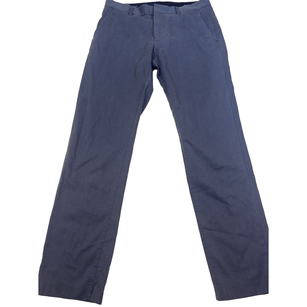 Bonobos Monday Pants Mens 31x32 Navy Straight Leg Stretch Tailored Dress Slacks